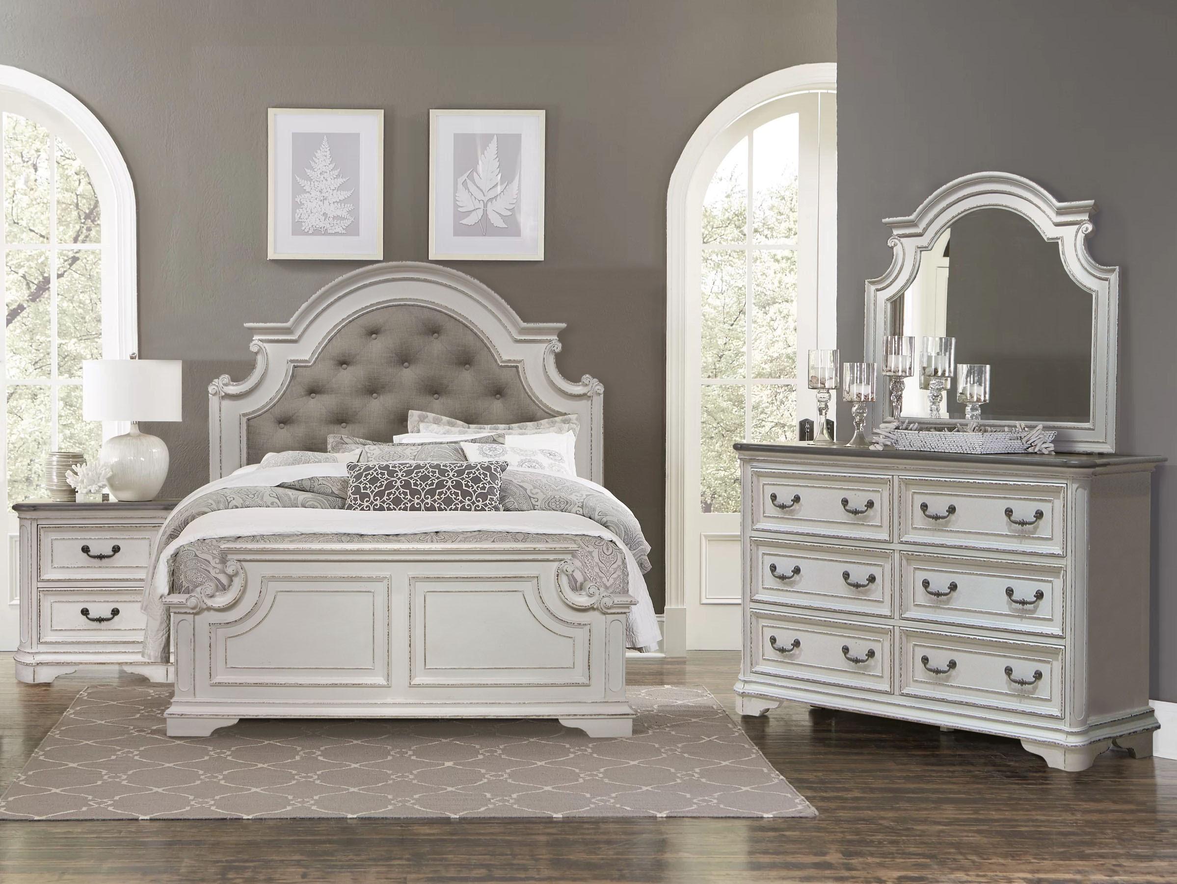 Rent to Own Riversedge Furniture 6 Piece Madison II Queen Upholstered Bedroom Set at Aaron's